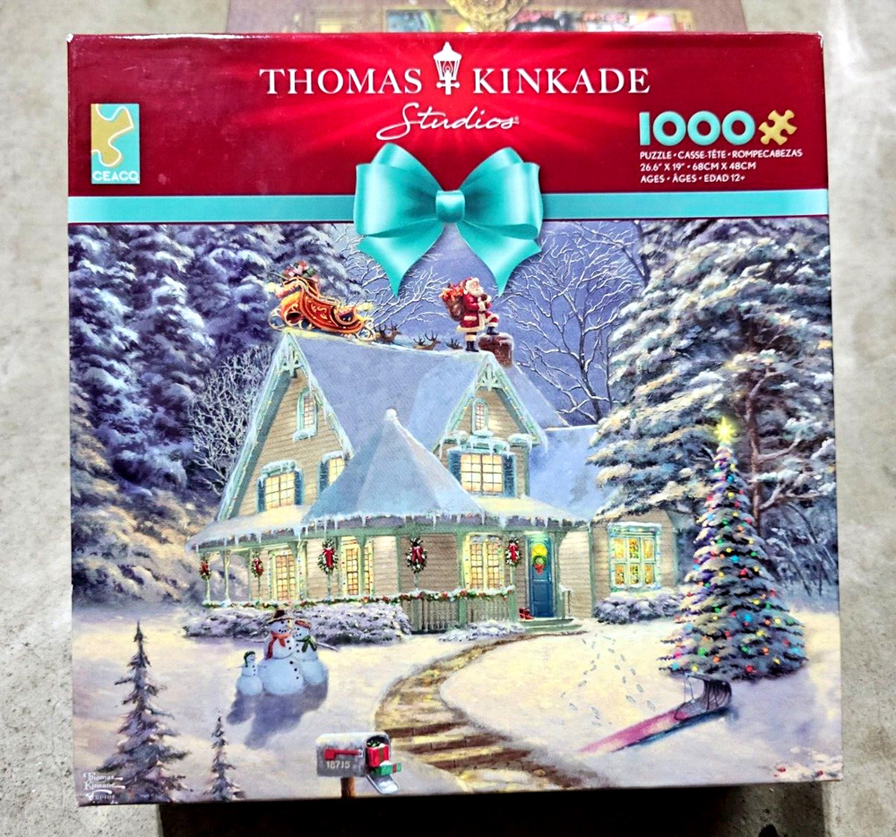 Thomas Kinkade Studios Midnight Delivery 1000 Piece Ceaco Puzzle